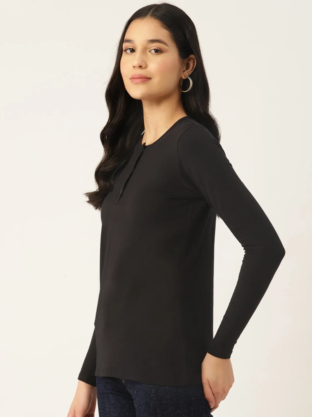 Full Sleeve Button Down Tee