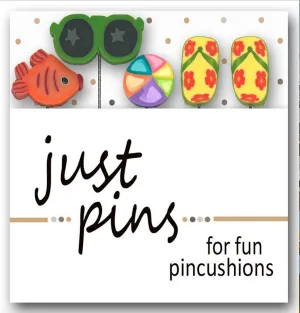 Fun in the Sun Just Pins from Just Another Button Company with 5 Decorative Sewing Pins