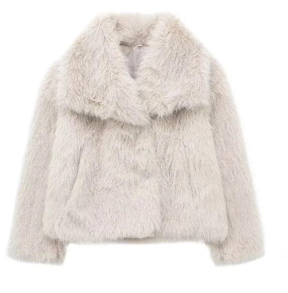 Fur Coat for Ladies | Beige - Luxurious and Warm