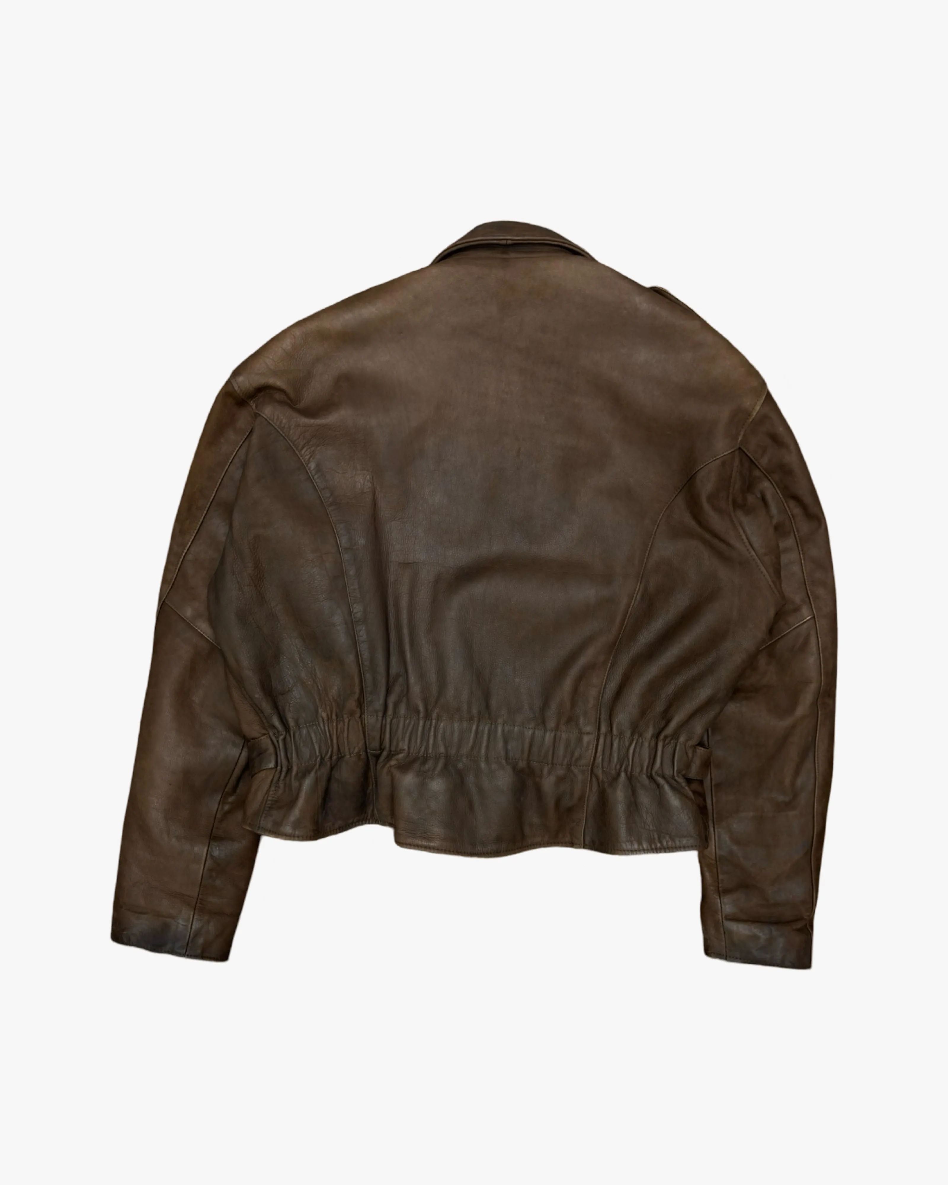 genuine leather bomber xxl