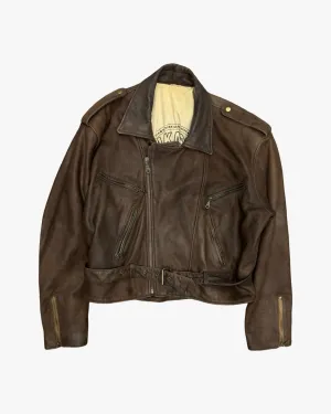 genuine leather bomber xxl