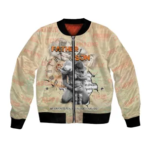Gift for Dad - Personalized African Father and Son Bomber Jacket DT02
