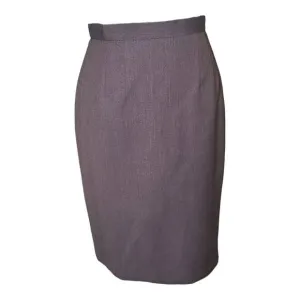 Giorgio Armani Le Collezioni Vintage Brown Lined Wool Pencil Skirt Womens Size 6