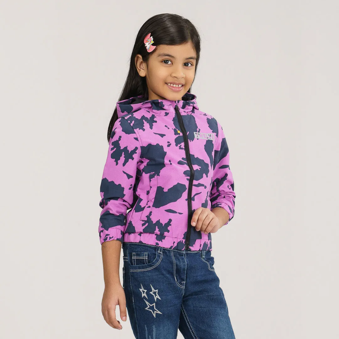 Girls Radiant Purple Windbreaker