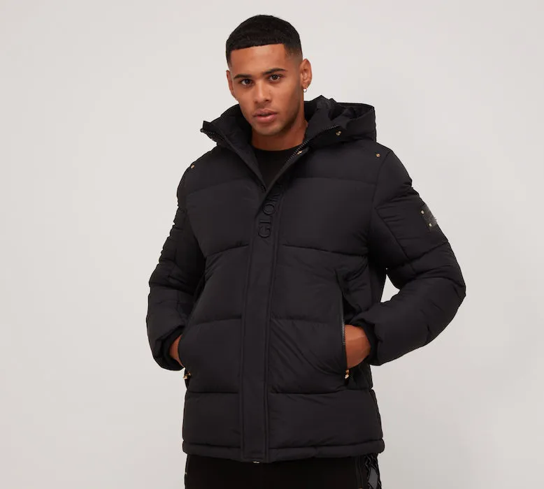 Glorious Gangsta Omarez Short Puffer Jacket Black