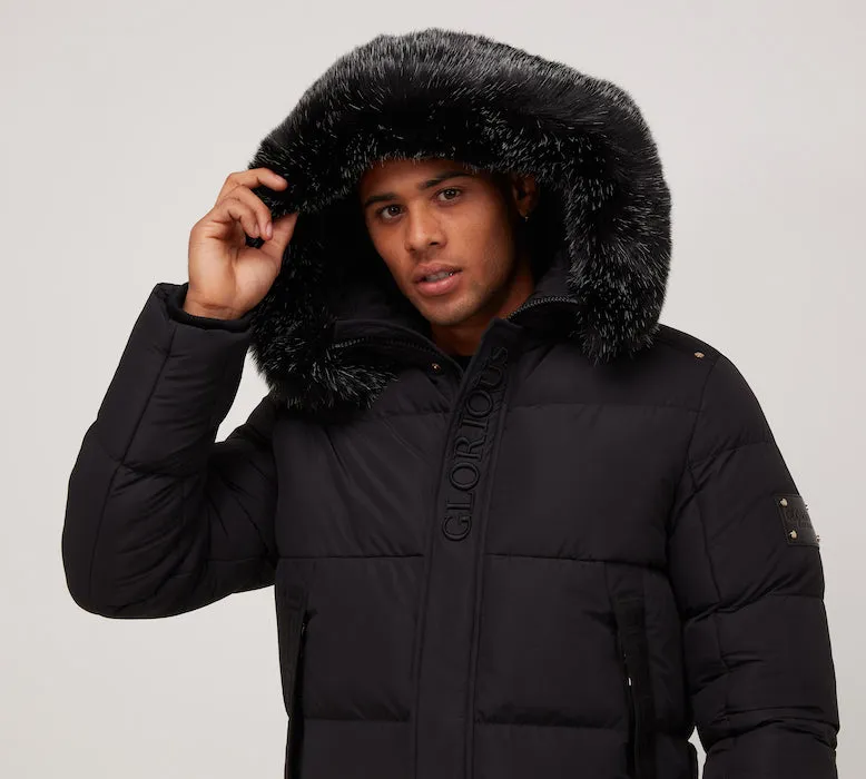 Glorious Gangsta Omarez Short Puffer Jacket Black