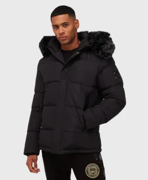 Glorious Gangsta Omarez Short Puffer Jacket Black