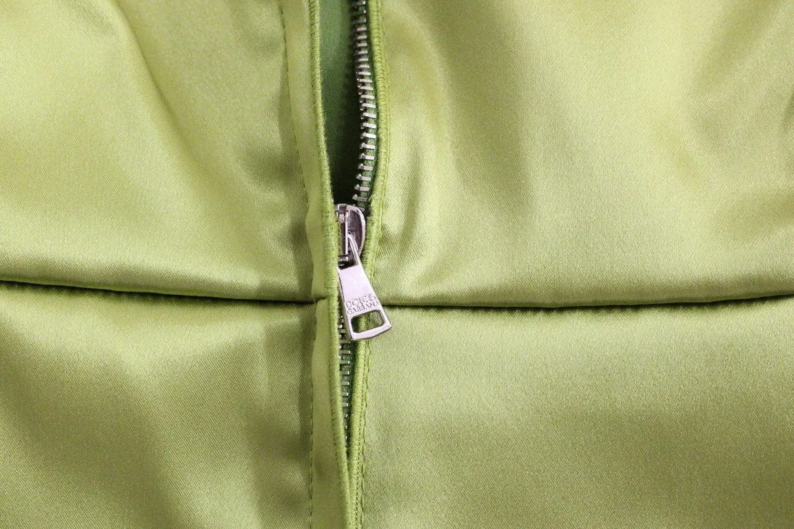 Green stretch sheath dress