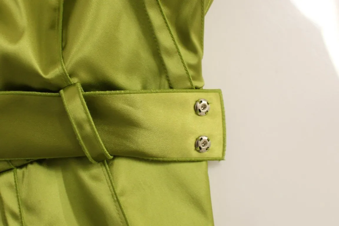 Green stretch sheath dress