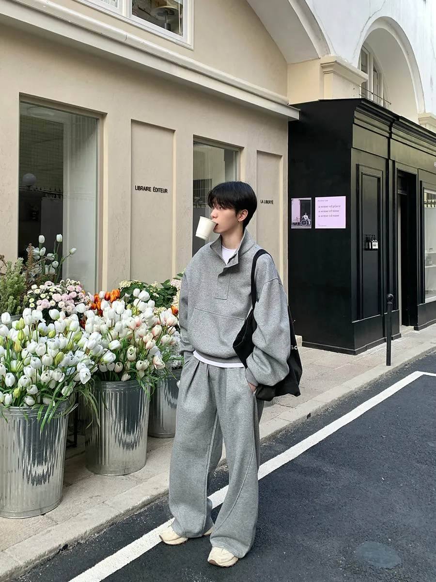 Half-Button Sweat Top / Sweat Pants OYC0114