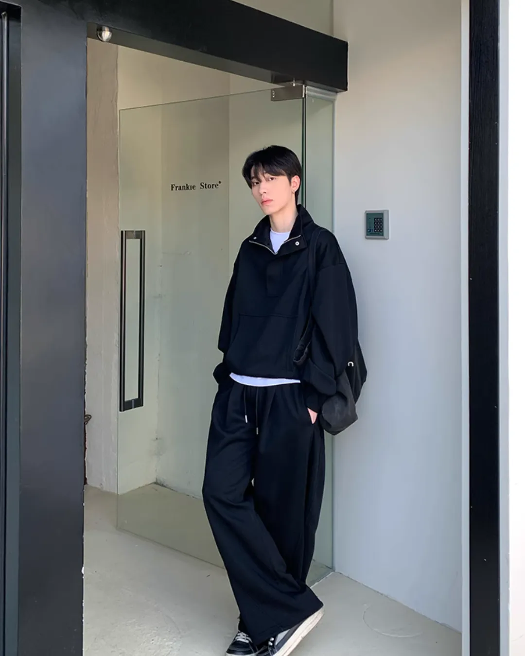 Half-Button Sweat Top / Sweat Pants OYC0114