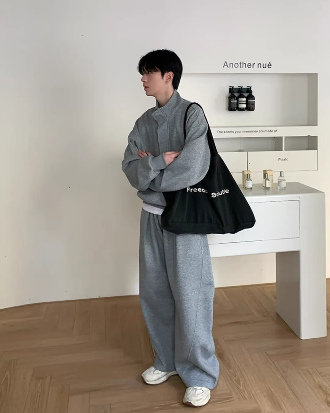 Half-Button Sweat Top / Sweat Pants OYC0114