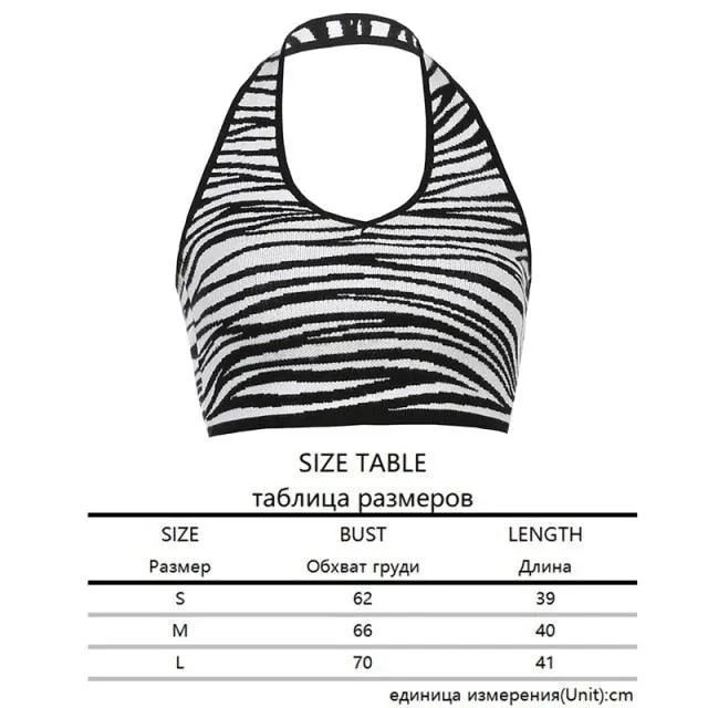 Halter Knitted Tops