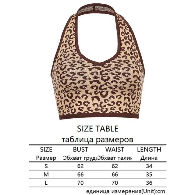 Halter Knitted Tops
