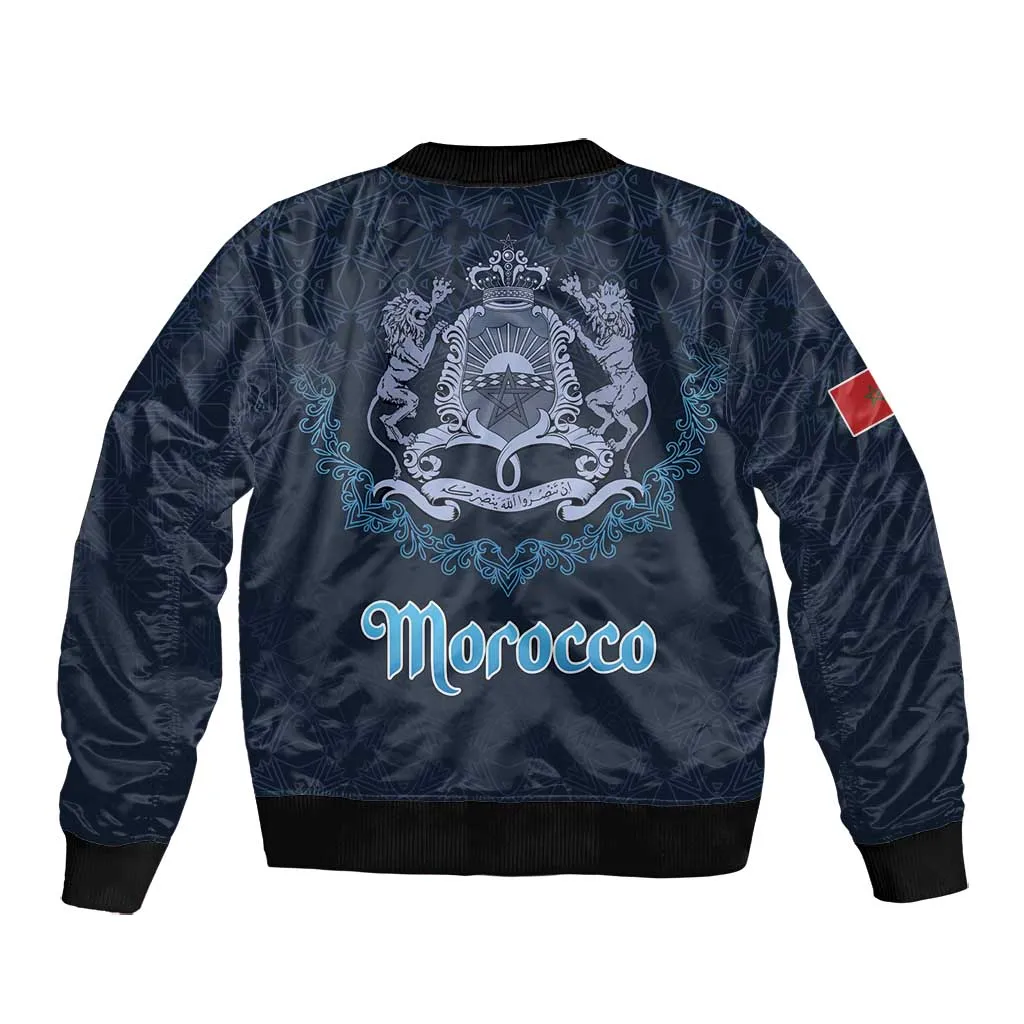 Happy Eid Al-Adha Bomber Jacket Morocco Mubarak LT15