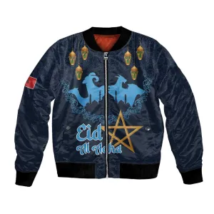 Happy Eid Al-Adha Bomber Jacket Morocco Mubarak LT15