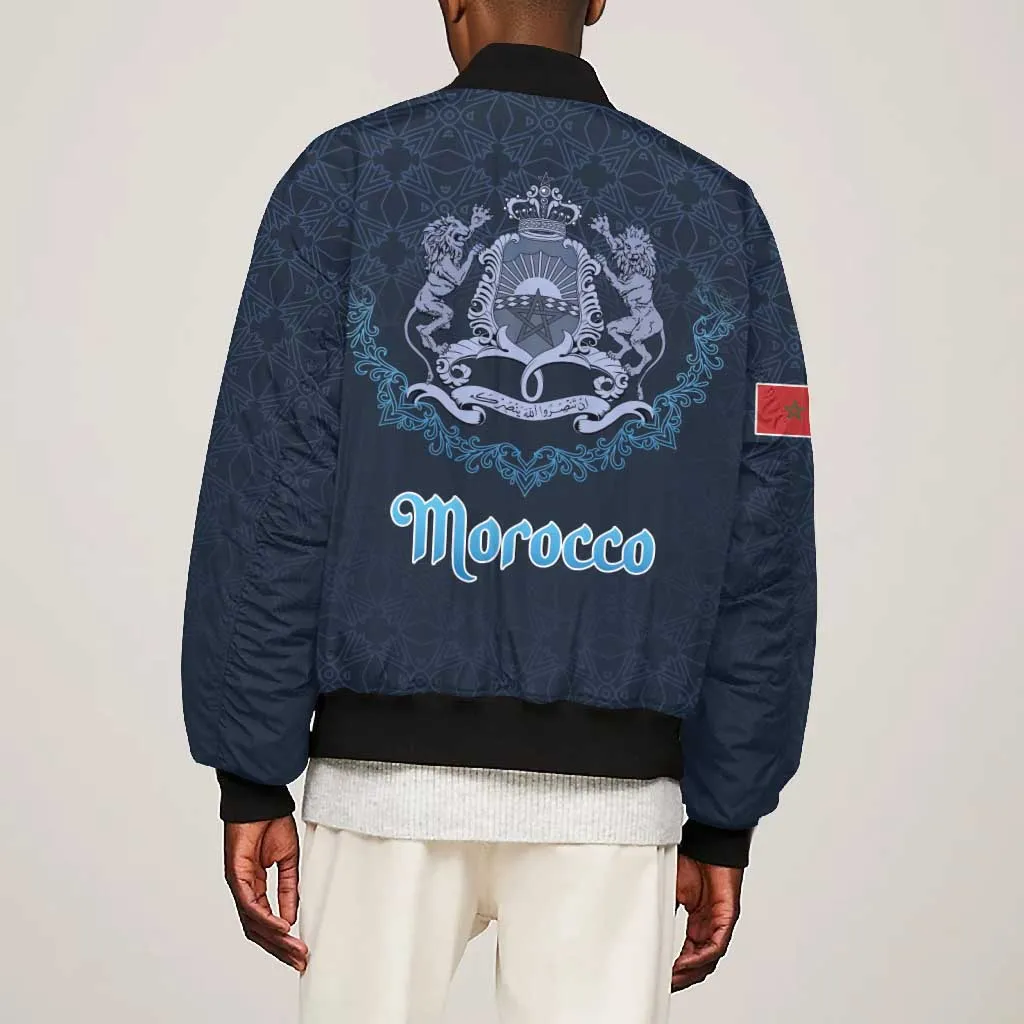 Happy Eid Al-Adha Bomber Jacket Morocco Mubarak LT15