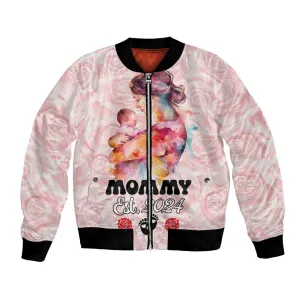Happy Mother Day Bomber Jacket Mommy Est 2024 LT01