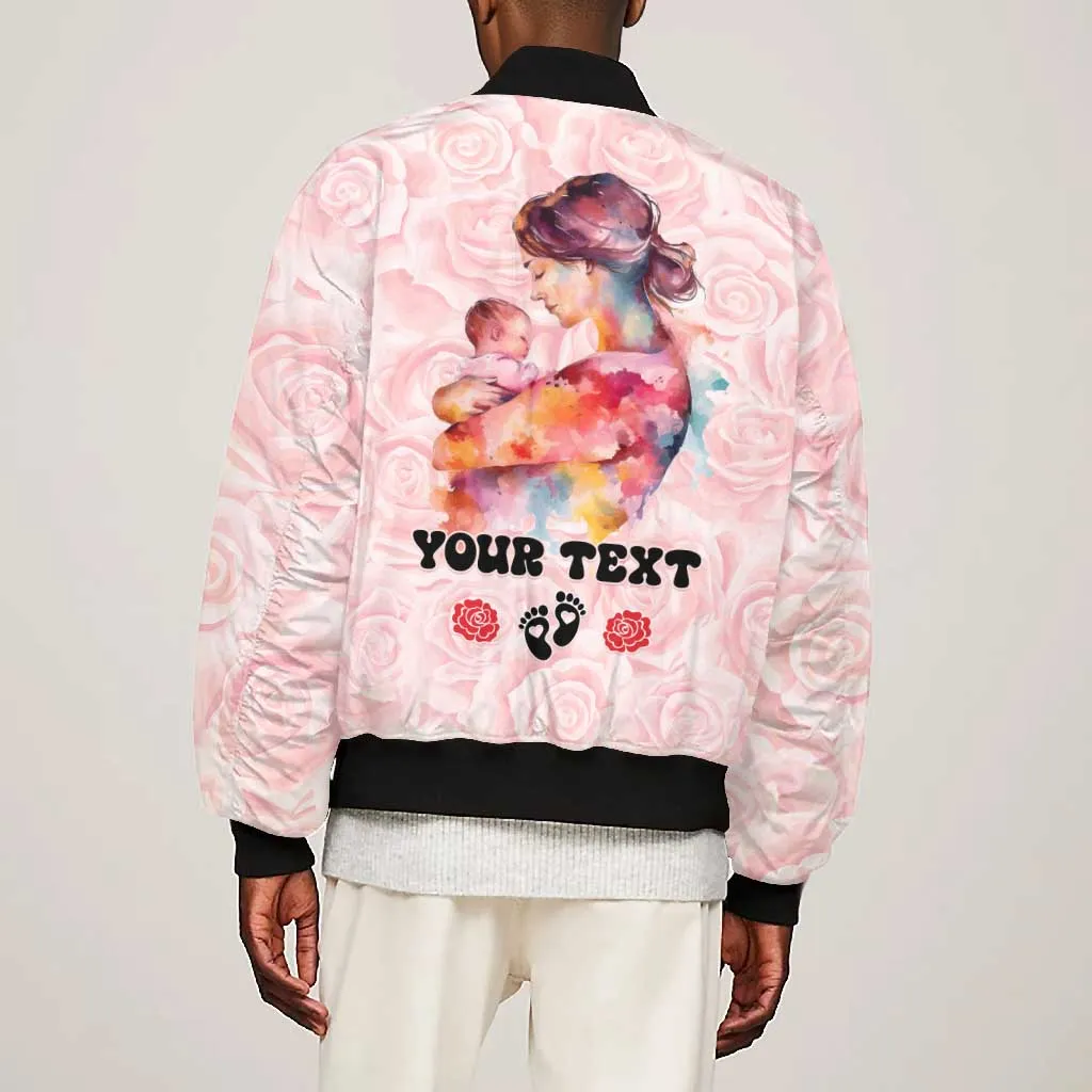 Happy Mother Day Bomber Jacket Mommy Est 2024 LT01