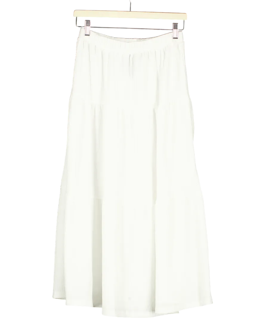Hiccup White Midi Skirt UK 8