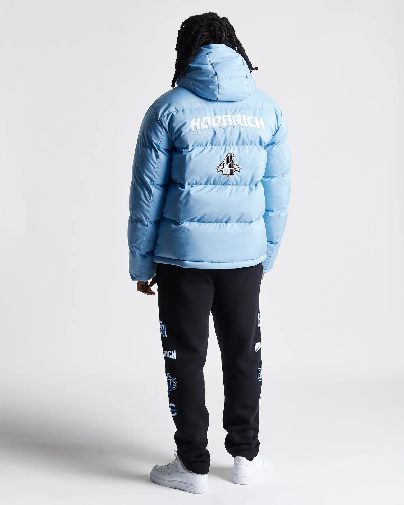 Hoodrich Og Stadium Jacket Placid Blue/White/Micro Chip