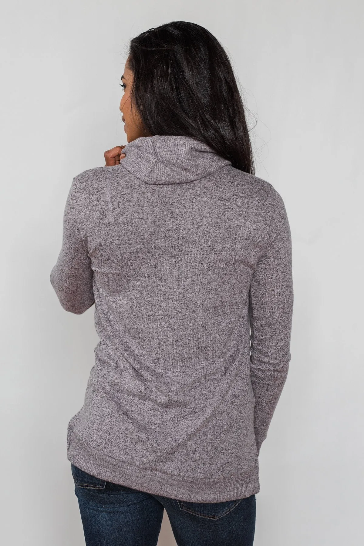 Hooked on a Feeling Cowl Neck Top - Lavender