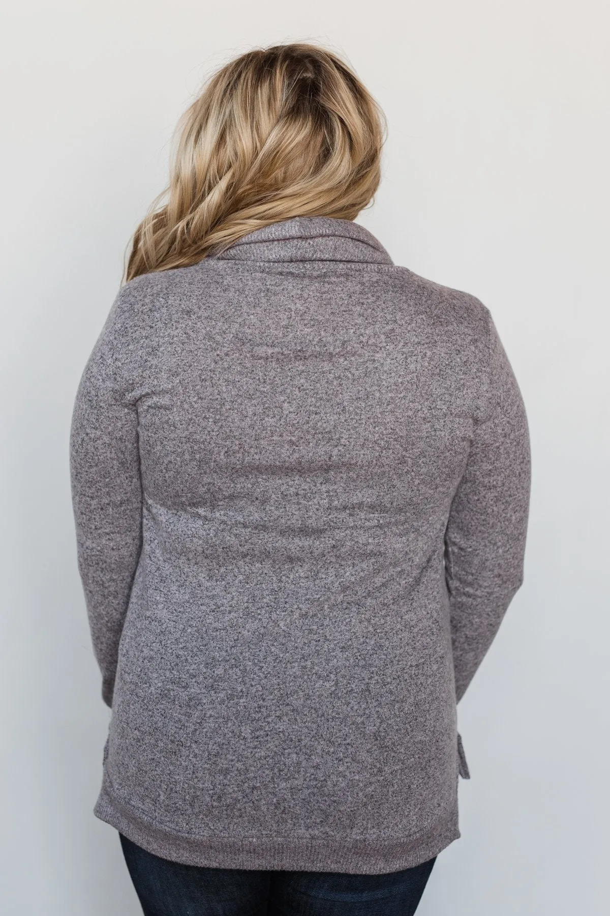 Hooked on a Feeling Cowl Neck Top - Lavender