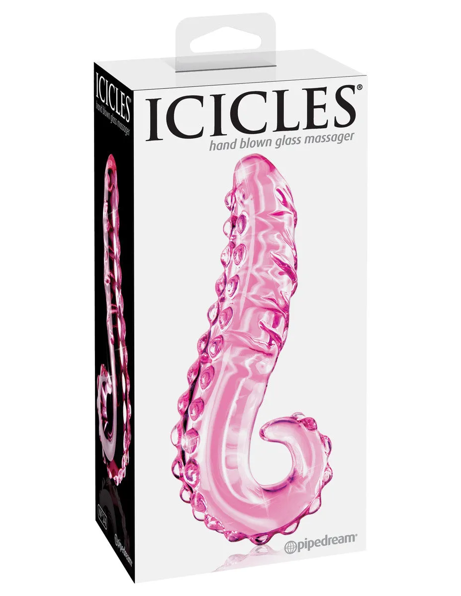 Icicles No. 24 - Pink Tentacle GLASS DILDO