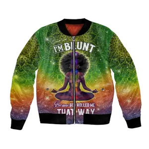 I'm Blunt African Bomber Jacket Black Women Mandala DT02