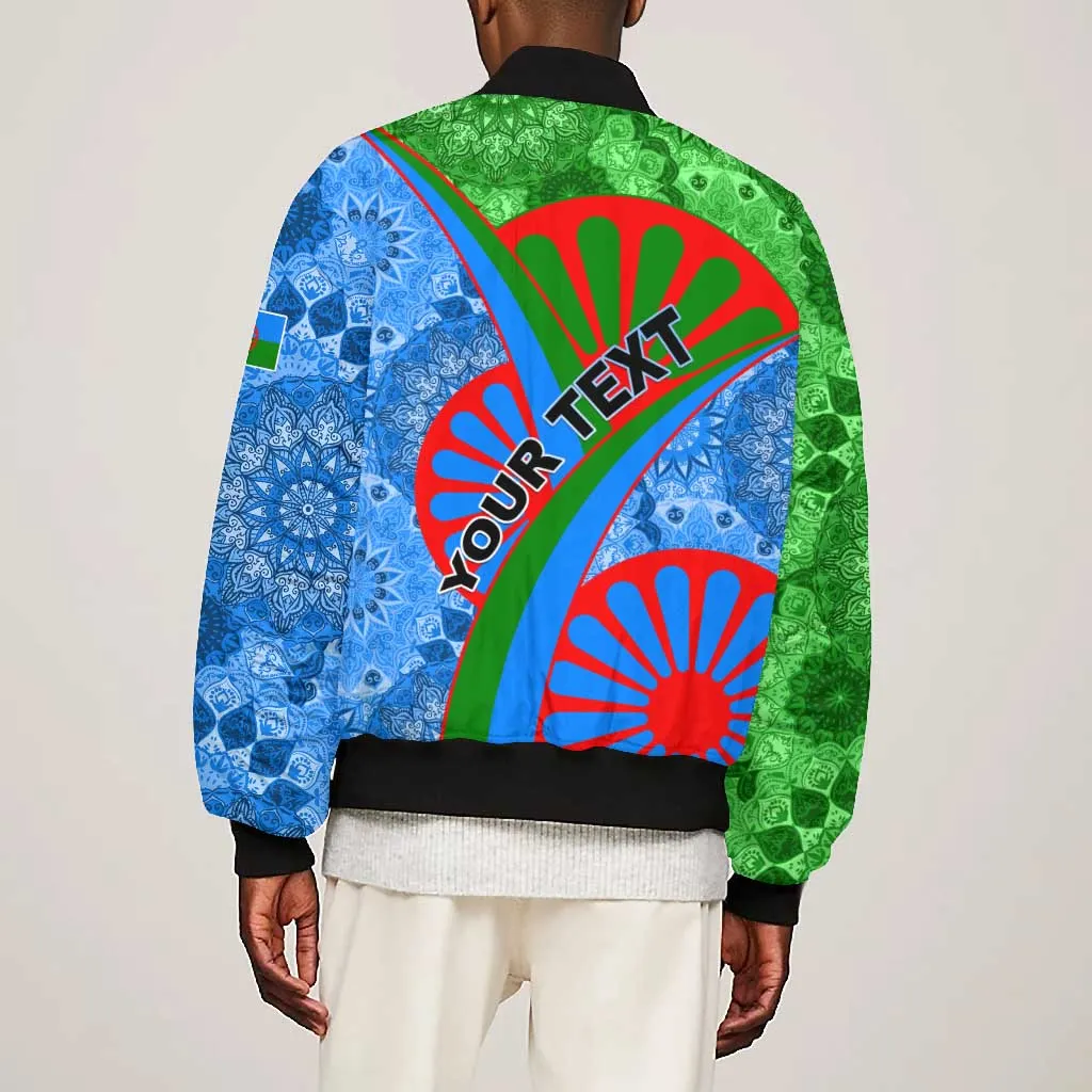 International Romani Day 2024 Bomber Jacket Gypsy Pattern Tribal LT01