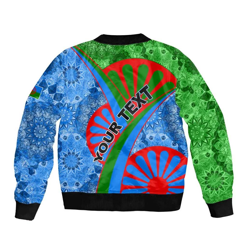 International Romani Day 2024 Bomber Jacket Gypsy Pattern Tribal LT01