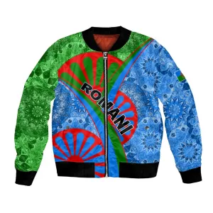 International Romani Day 2024 Bomber Jacket Gypsy Pattern Tribal LT01