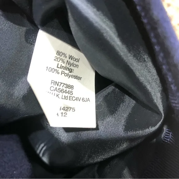 J Crew Navy Wool Blend Mini Skirt 4