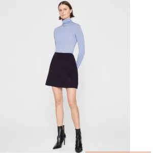 J Crew Navy Wool Blend Mini Skirt 4