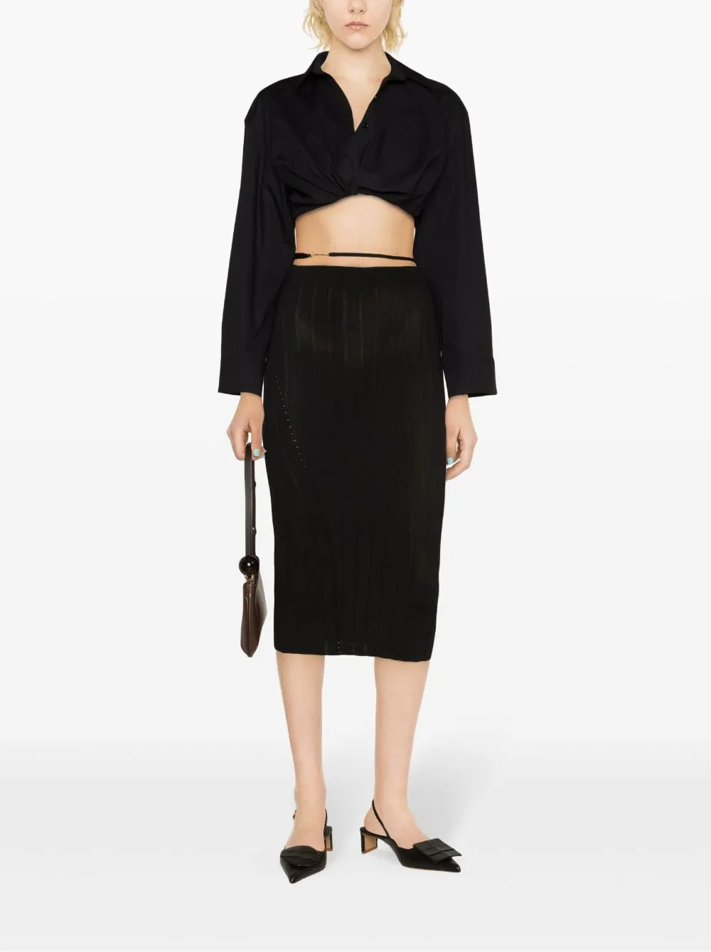 Jacquemus la jupe pralu midi kjol