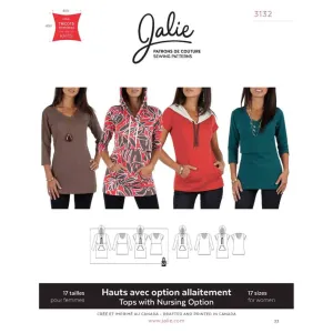 Jalie Pattern 3132 Tops with Nursing Options