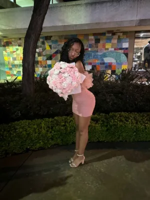 JazzHer Sheath th Birthday Outfit Hoco Dress Pink Short Ruffles Homecoming Dresses (PRE-ORDER)