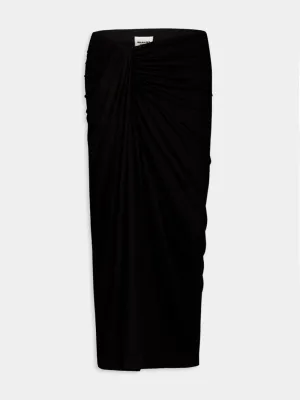 Jeldia Gathered-Detail Midi Skirt
