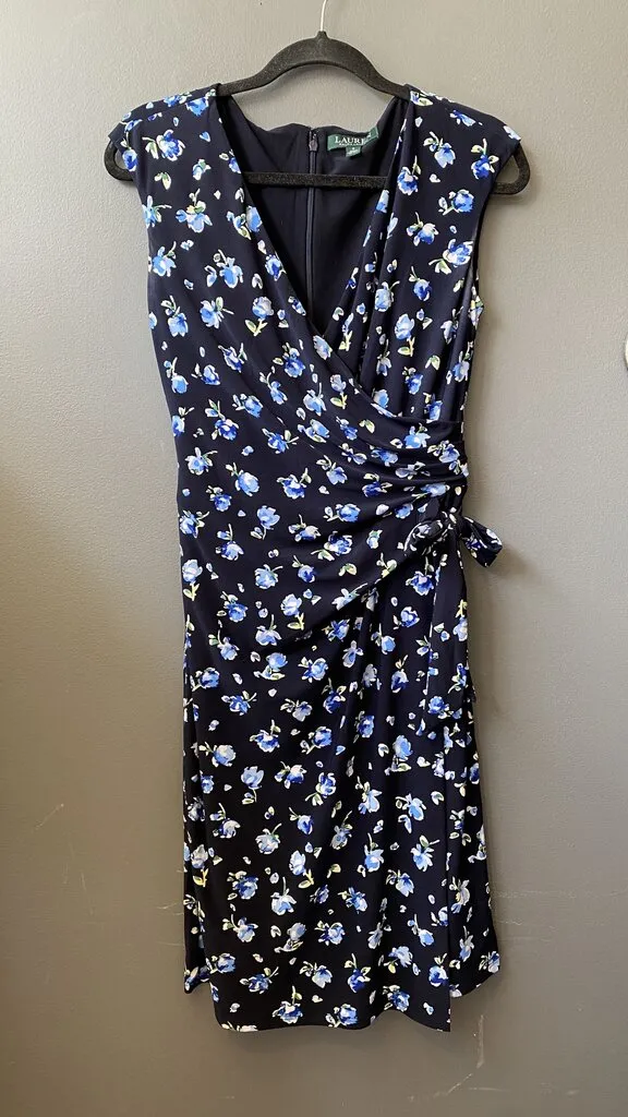 Jersey Surplice Sheath Dress
