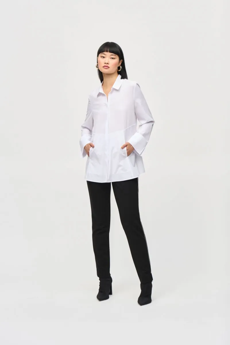Joseph Ribkoff Button-Down Split Cuff Blouse 243958