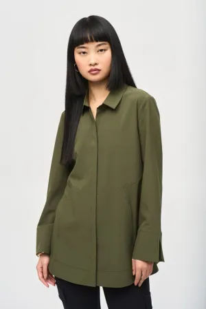 Joseph Ribkoff Button-Down Split Cuff Blouse 243958