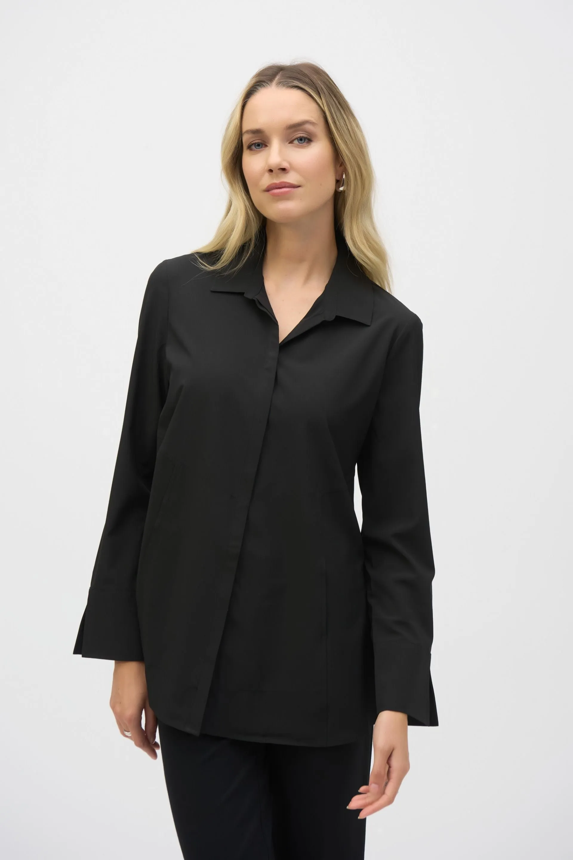 Joseph Ribkoff Button-Down Split Cuff Blouse 243958