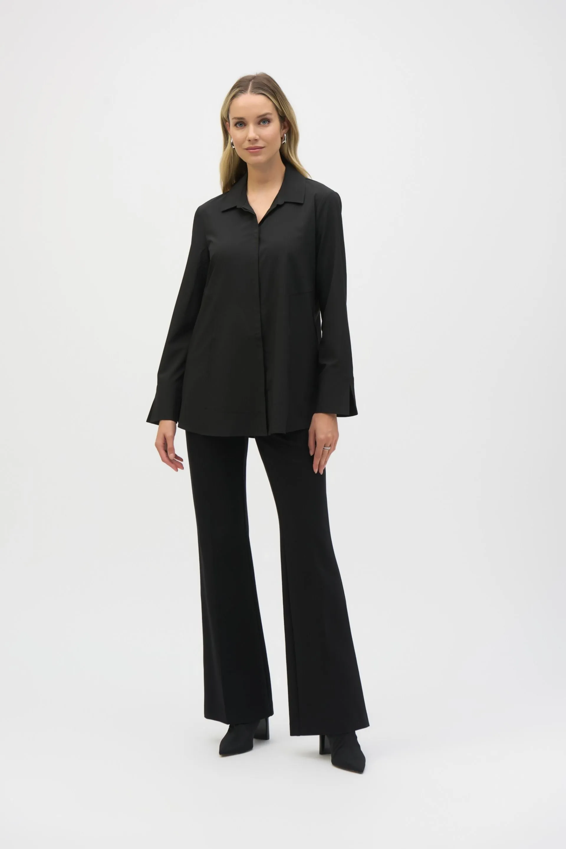 Joseph Ribkoff Button-Down Split Cuff Blouse 243958