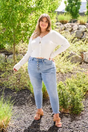 JUDY BLUE Hi-Rise Button Fly Skinny