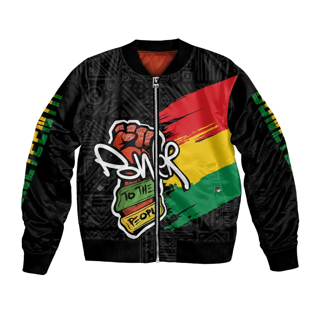 Juneteenth Bomber Jacket Power To The People LT7