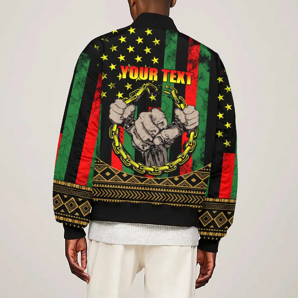 Juneteenth Celebration 2024 Bomber Jacket Black History June 19 LT01