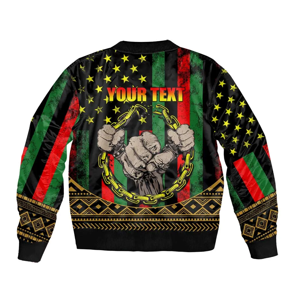Juneteenth Celebration 2024 Bomber Jacket Black History June 19 LT01