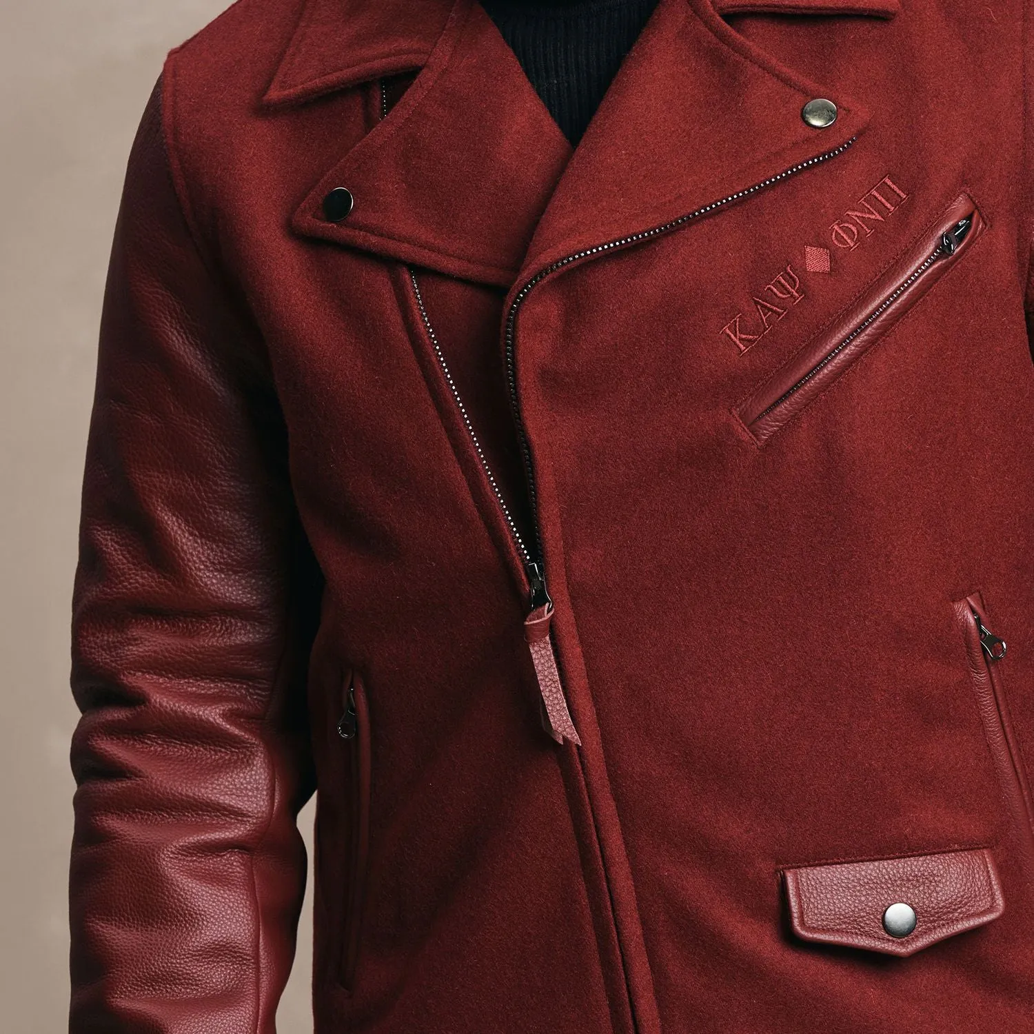 Kappa Alpha Psi Champions Varsity Moto Jacket