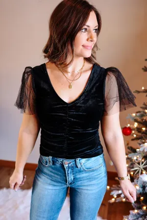 Kendall Velvet Top