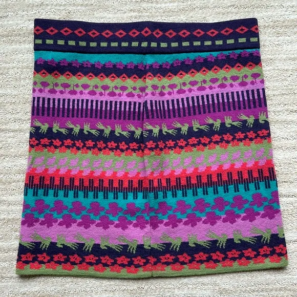Krimson Klover Ziggy Merino Wool Blend Fairisle Skirt Medium